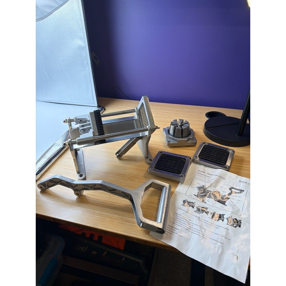 Costway KC33860 French Fry Cutter Potato Slicer w/ Wedge Cutter 2 Blades